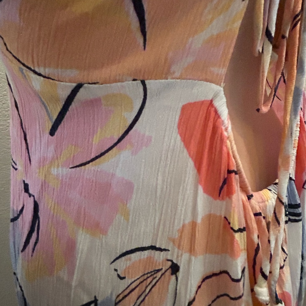 Rip Curl Vibrant Floral peek a boo back Maxi Dress - Picture 9 of 12